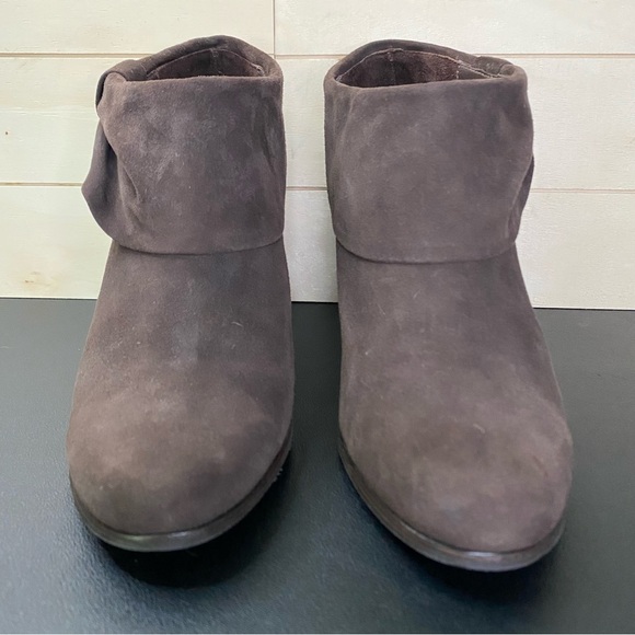 Kate Spade Bison Booties Women's Size 8 Shoes M Suede Leather Cuffed Boot - Picture 5 of 11